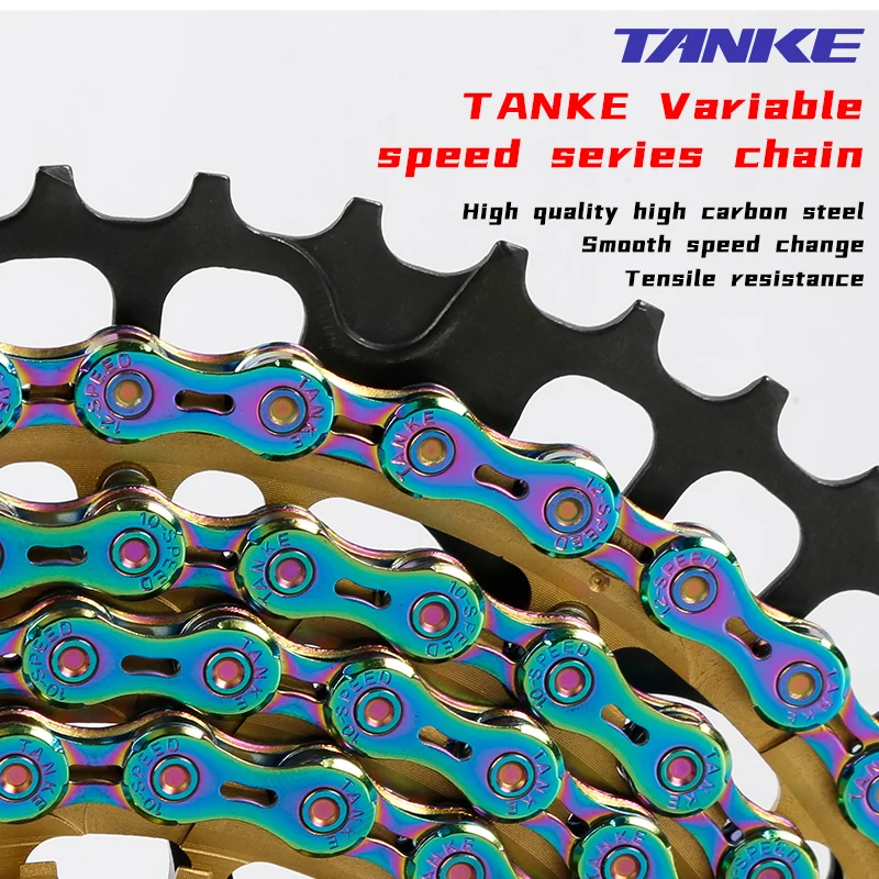 TANKE Bike Chain S8 S9 S10 S11 S12 MTB Road Bicycle Chains,Variable Speed Chain 116/126L High Quality Current Cycling Accessorie