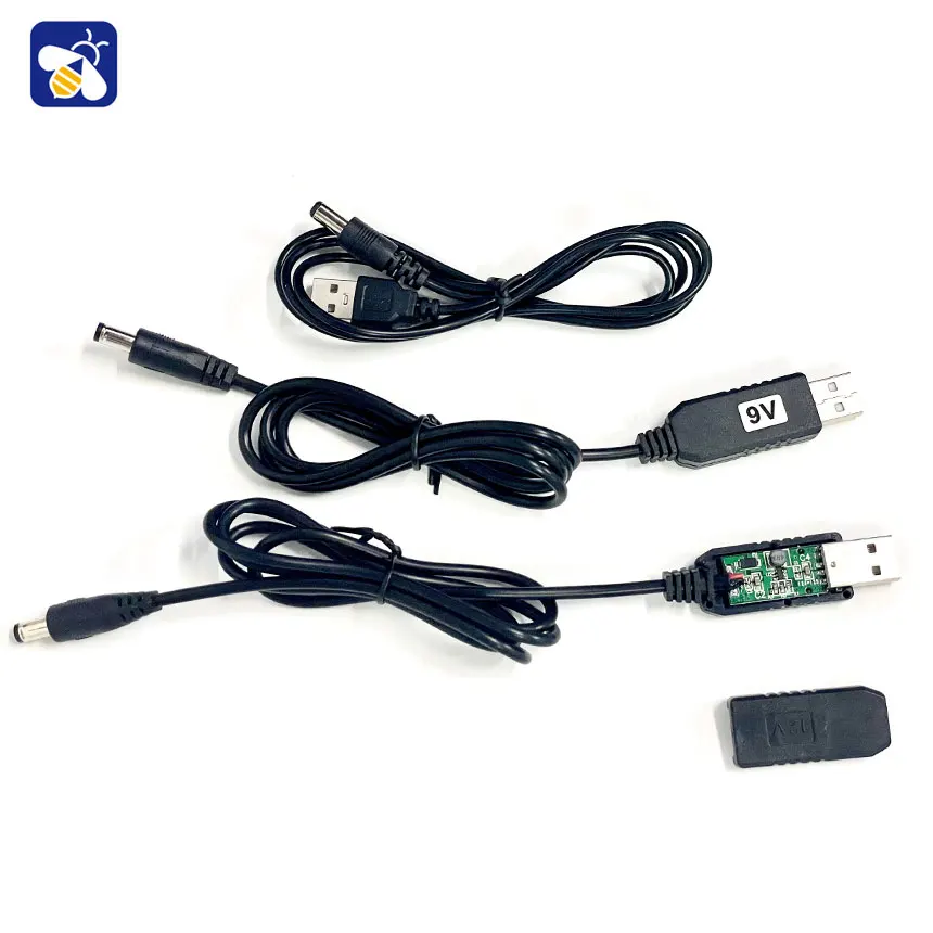 USB DC5.5/3.5mm Boost Cable DC5V to 9V 12V Router Optical Cat Power Cable Charger Charging Cable Converter Cable Boost Module