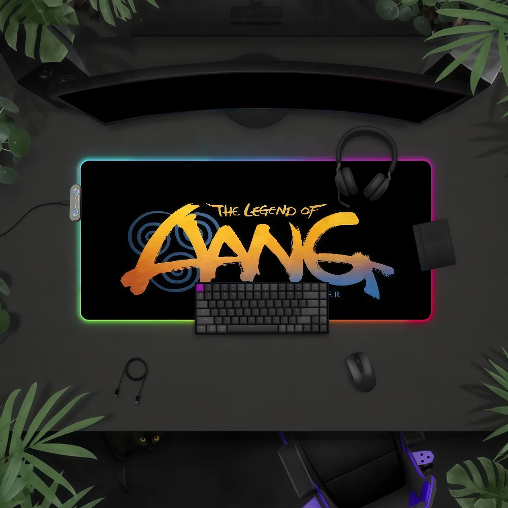 

A-Avatar The L-Last Airbender Mouse Pad Waterproof RGB LED Light Colorful Game Keyboard Non-slip Cover Desk-mat Surface
