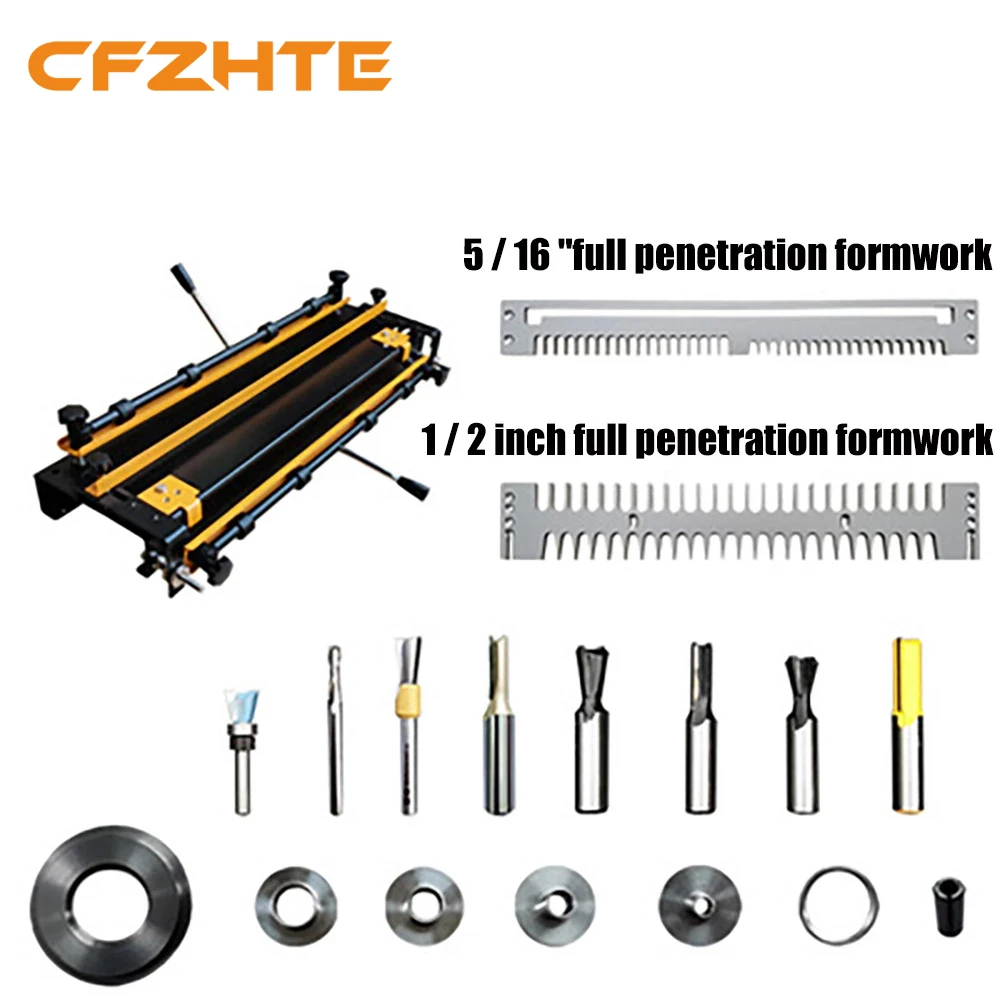 Dovetail Jig Porter Cable Machine, 24inch Dovetail Tenoning Machine Wood Cabinet Woodworking Tool 60CM