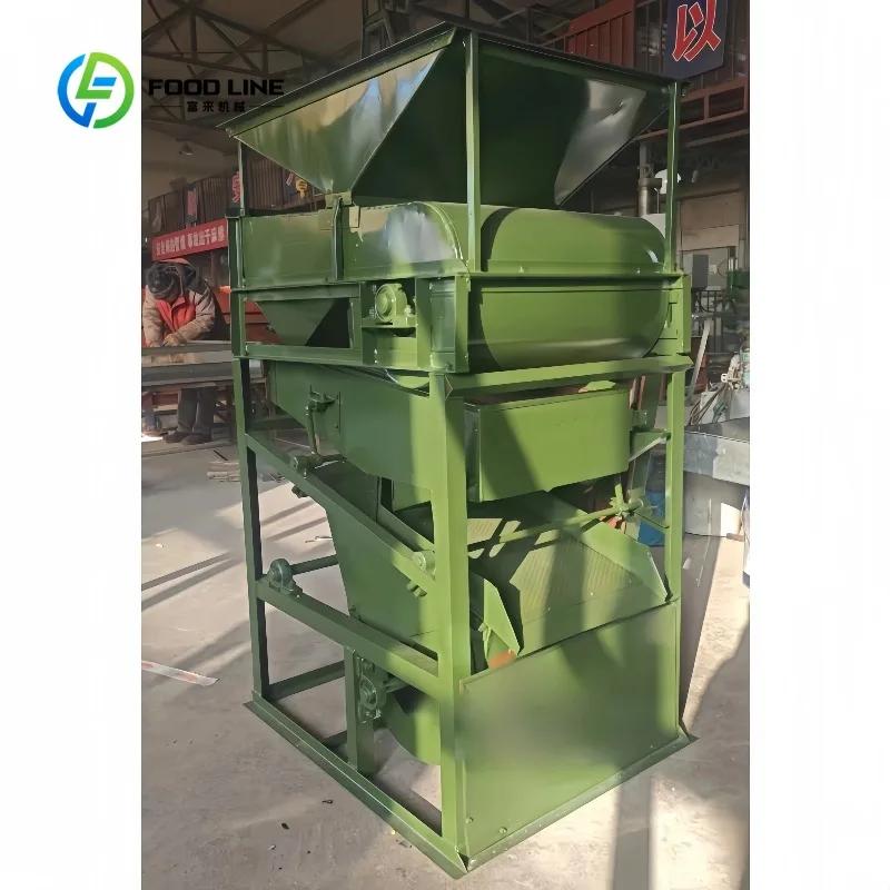 Customized 1500-2000kg/h Grain Destoner Cleaner Machine, Stone Removing Equipment for Rice Paddy, Corn, Beans Seeds Processing