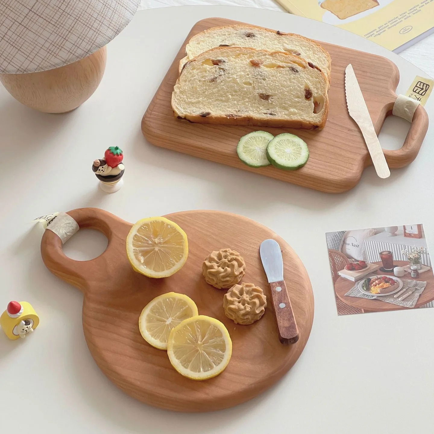 Double-sided chopping board cherry wood household kitchen board fruit tangible wood chopping boards