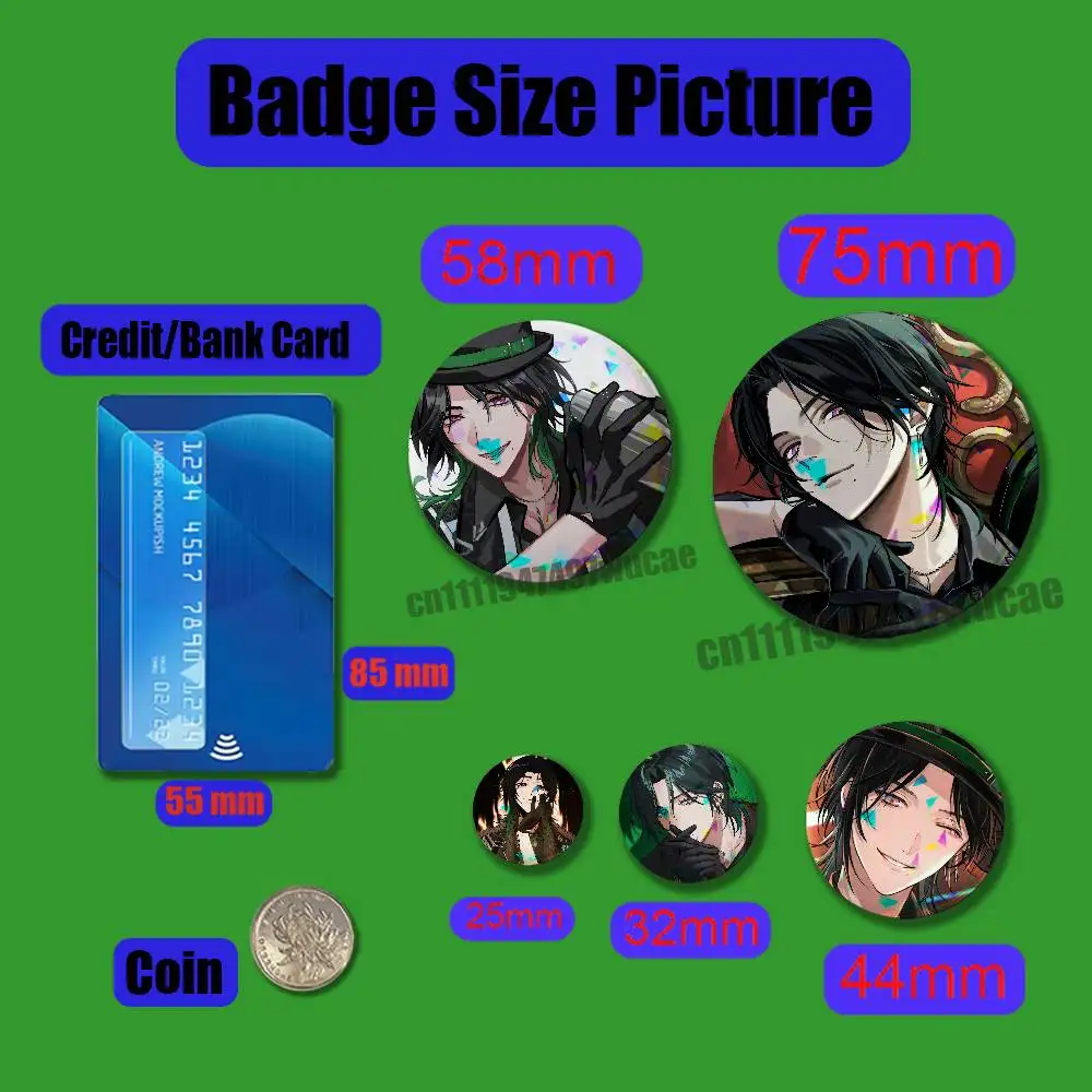 For Zeal Ginjoka Badge Cover Custom Button 25mm 58mm Pin Insignia Emblem Round Laser Film