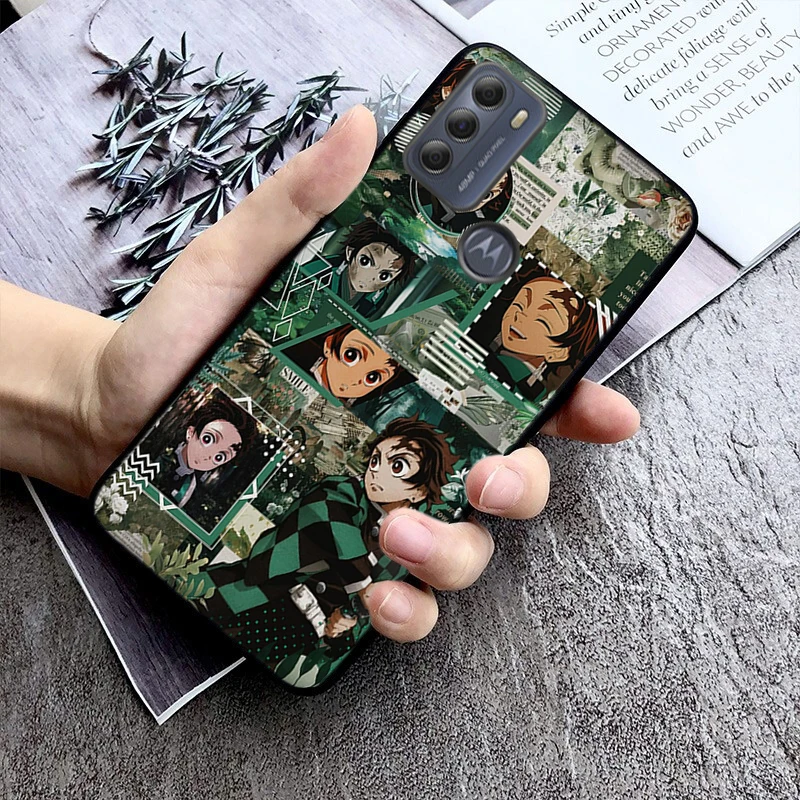 

Phone Case For Moto G85 G55 G05 G14 G75 G31 G50 G10 G20 G30 G60 G13 G32 G84 G54 G53 G72 G24 Power Anime Tanjiro Demon Slayer