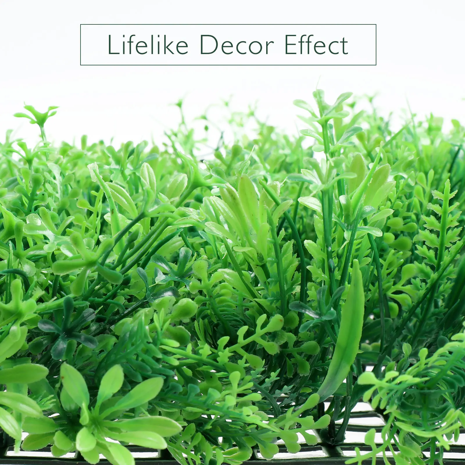 

1pc Artificial Plant Wall High-Density Lifelike Fake Plants For Garden Room Decor Background Adornment Simulation Plant Wall