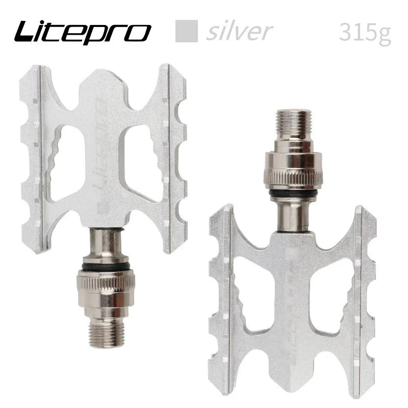 Litepro quick release pedal ultra-light aluminum alloy non-slip pedal for brompton pedal for dahon birdy