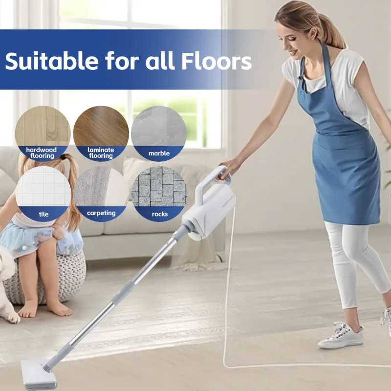 Multifunctional 2 in 1 Steam Mop Handheld Steamer Portable All Surface Deep Cleaning Machine for Household Use