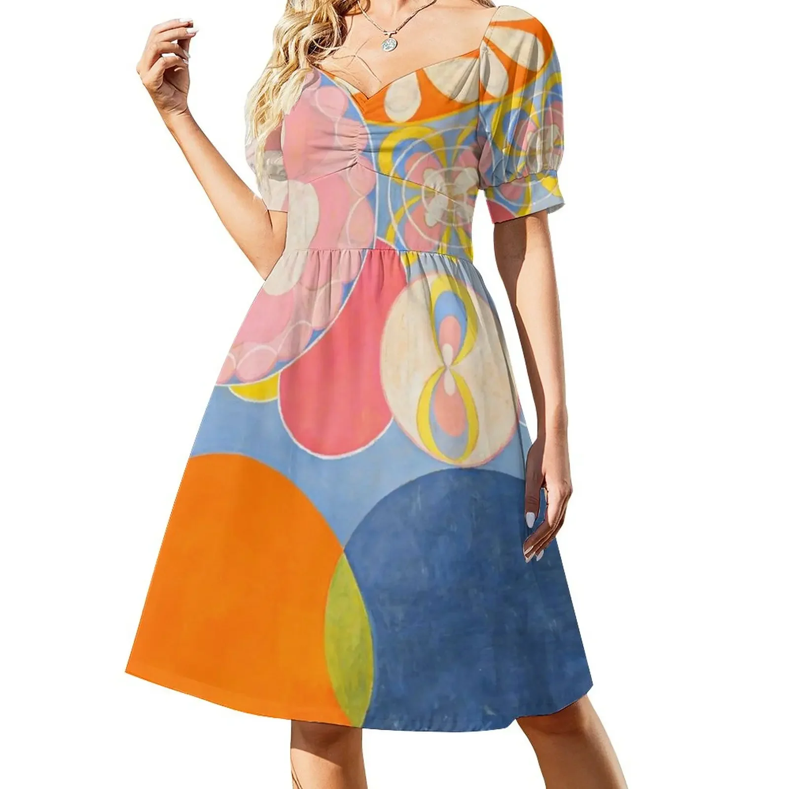 

group iv - hilma af klint design Short-Sleeved Dress luxury dress dresses with long sleeves