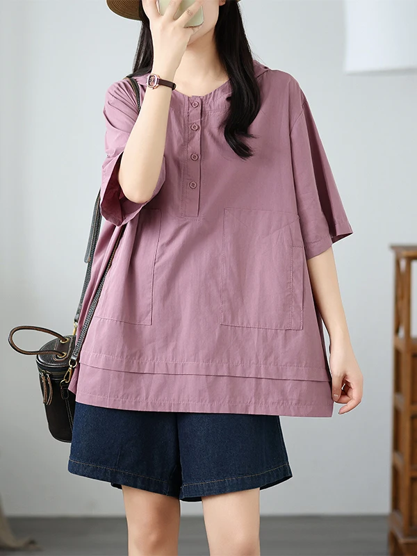 Faionable Color Kapuzenpullover, lässiges Design, Sommer, Neuankömmling, irt-T-Shirt für Damen, bequem, Pendeln, Sle Lo...