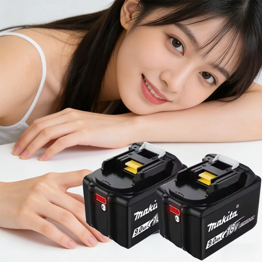 

Makita 18V 9AH 9000mAh Battery Rechargeable Li-ion Lithium-ion Batteries Charger for BL1860B BL1850 BL1830 BL1815 LXT400