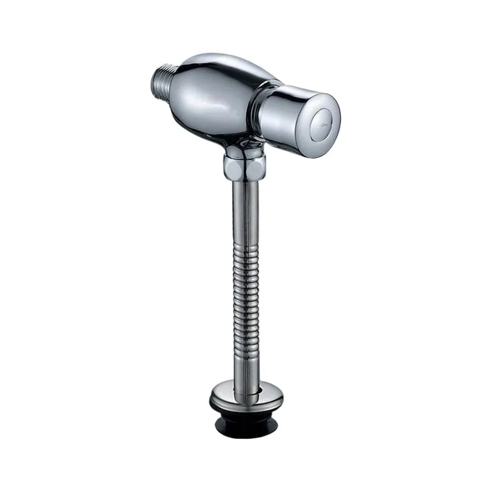 Brass Construction Urinal Flush Valve with Manual Activation Mechanism Suitable for Retrofit and New Installation Projects