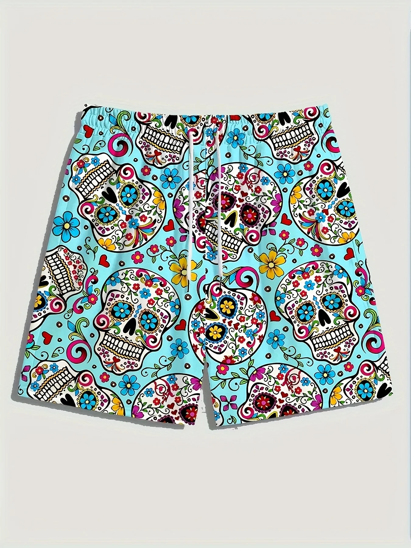 

Men's skull pattern print shorts swim shorts casual hip hop outdoor daily holiday