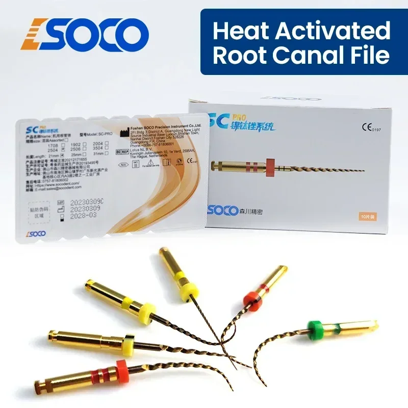 

COXO SC-PRO NiTi Rotary File Set 6Pcs/Box Enhanced Material Endodontic Therapy with Optimal Cutting Power Flexibility