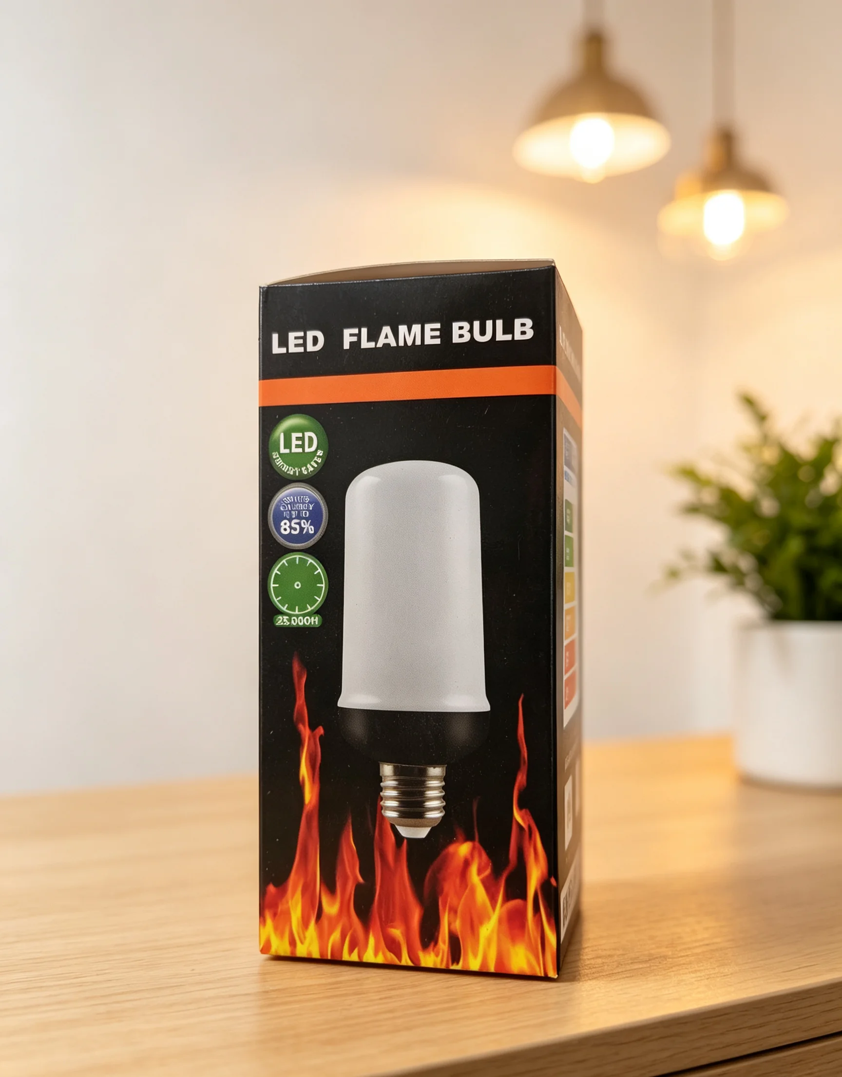 Hot selling modern life practical light bulb with flame effect ambient lighting