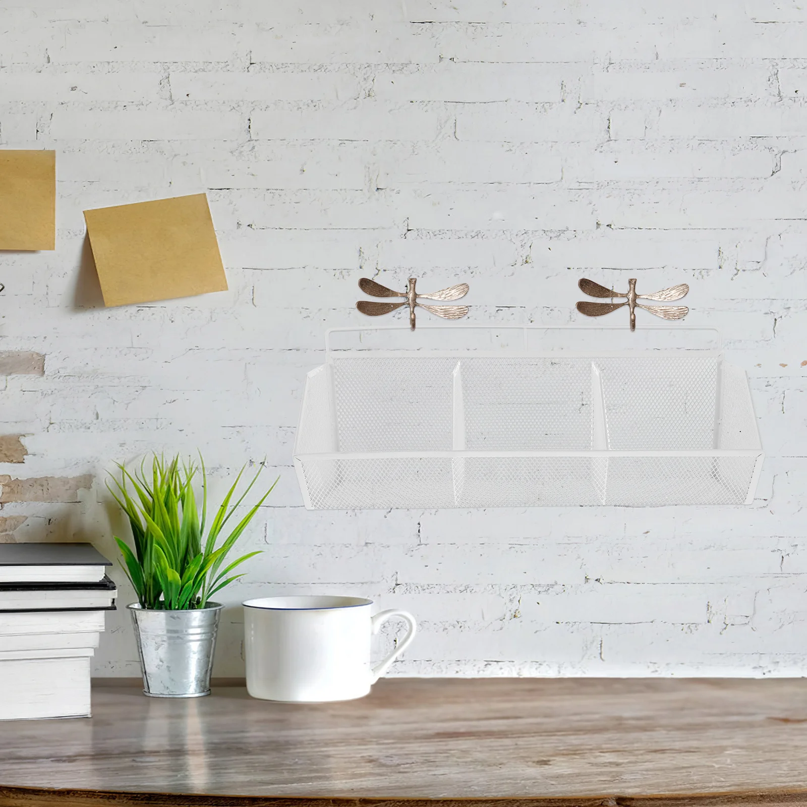 منظم ملفات شبكي سلكي، حامل مستندات مائل مكون من 3 أقسام، رف تخزين مكتبي، منظم أعمال الورق المكتبية