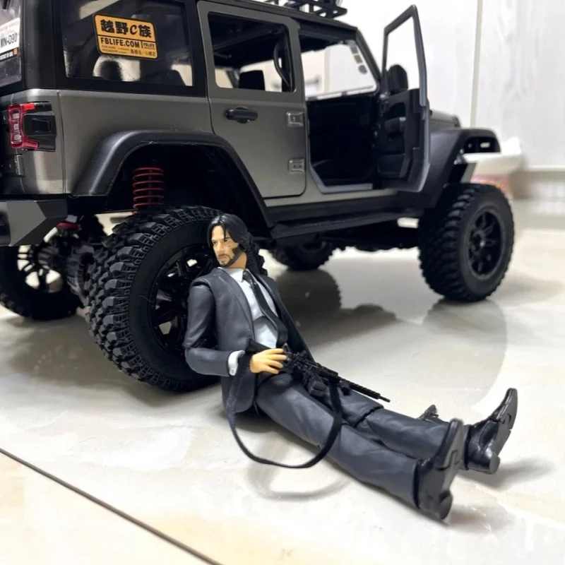 16cm john wick figura de ação modelo brinquedo pvc cão keanu reeves figura de ação estátua desktop coleção decoração presentes da criança