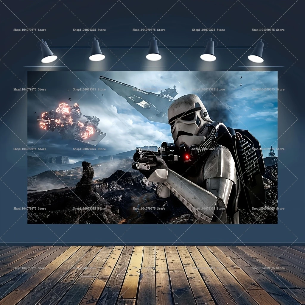 Disney Star Wars Achtergrond Banner Verjaardagsfeestje Decoratie Kinderen Foto Achtergrond Baby Douche Decoratie Photo Booth