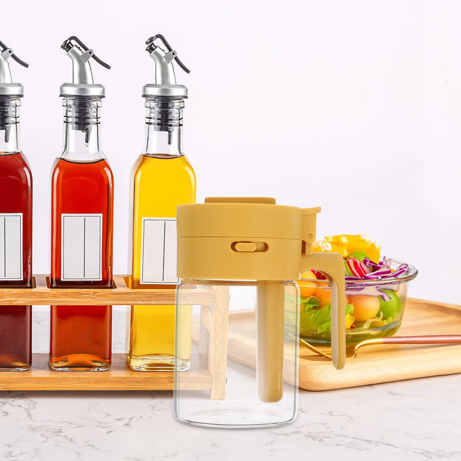 

Seasoning Bottle Practical Design Kitchen Seasoning Jar Salt Pepper Shaker Glass Spice Container Kitchen Gadget