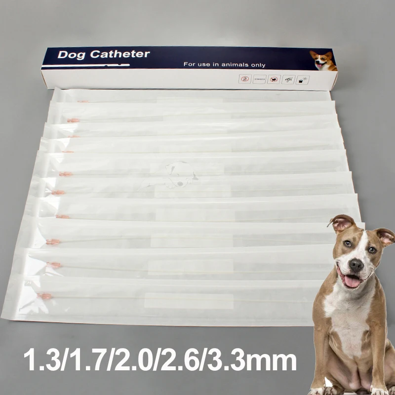 12pcs Pet Dog Urinary Catheter for Single Use Side Open Catheter For Dogs Veterinary Accessories