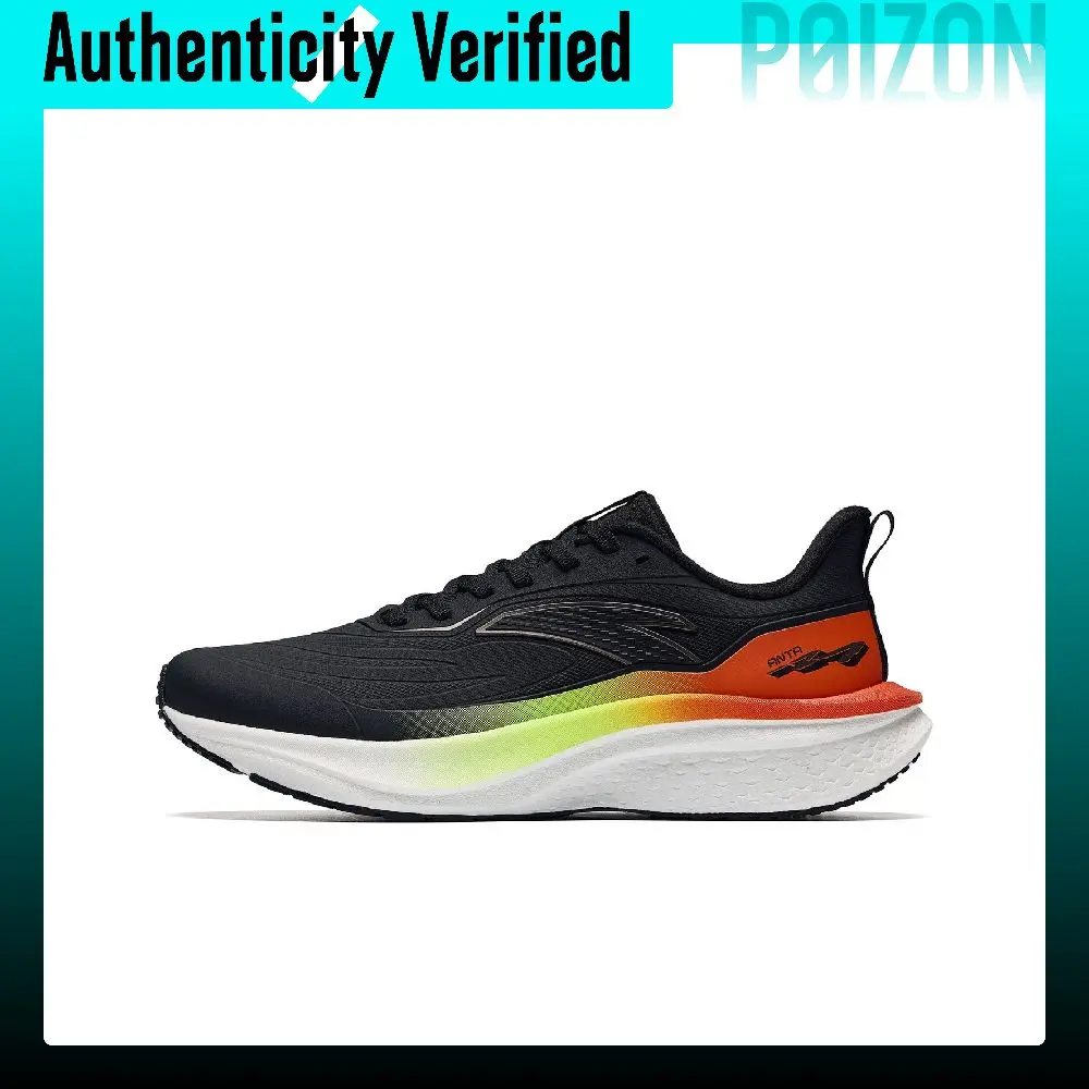 ANTA Mach 6 Se Running Shoes Men's Low-top Basic Black/Vibrant Orange/Neon Green 912645582-2