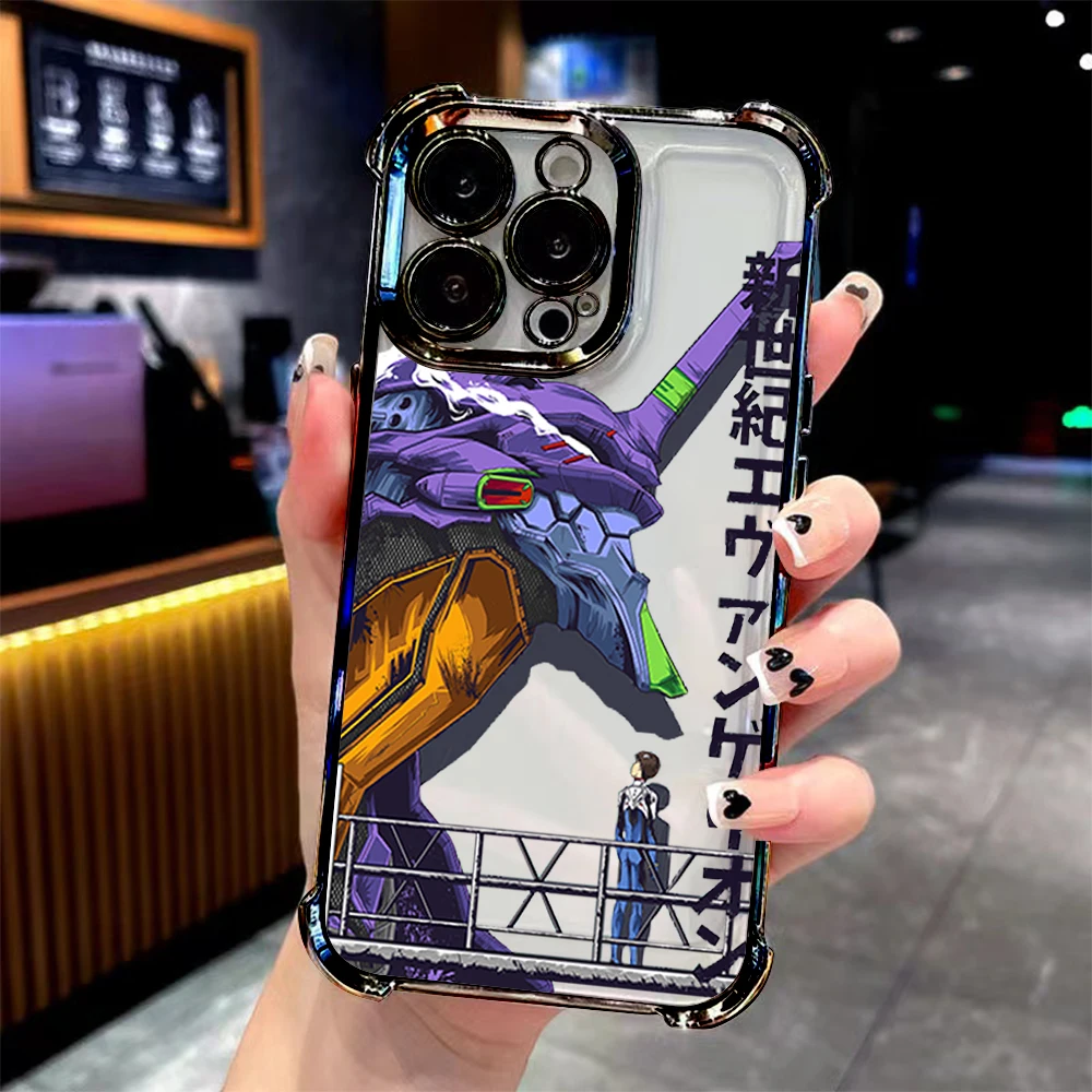 Anime N-Neon G-Genesis E-Evangelion Case for Samsung Galaxy S25 Edge S24 S23 S22 S21 S20 FE Note 20 Ultra Plus A73 A55 5G Cover view 4