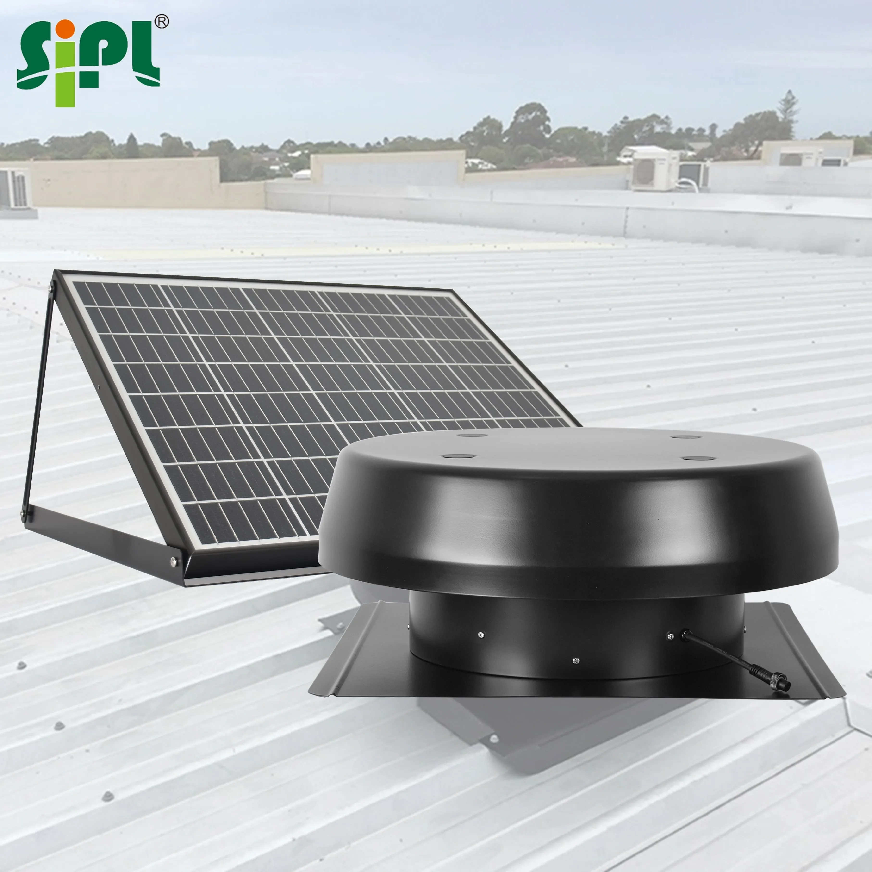 Self-Driven Wind Turbo Solar Powered Roof Fan 40W Eco Vent Tools Quiet Cool Attic Ventilation Hot Air Exhaust Fan Heat Extractor