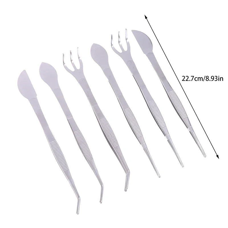 مشط جذور من الفولاذ المقاوم للصدأ 2 في 1 304 مع ملاقط بونساي مع مقبض مريح أداة زراعة التربة لصناعة العصارة