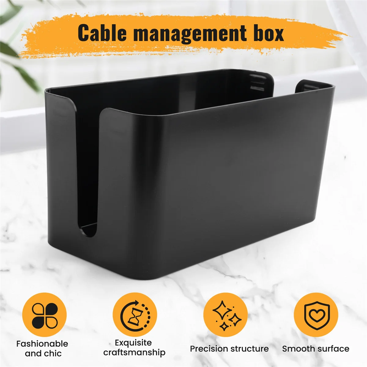 Kabelbeheer Box Cord Organizer Box Stekkerdoos Overspanningsbeveiliging Cover TV Cord Box voor thuiskantoor F