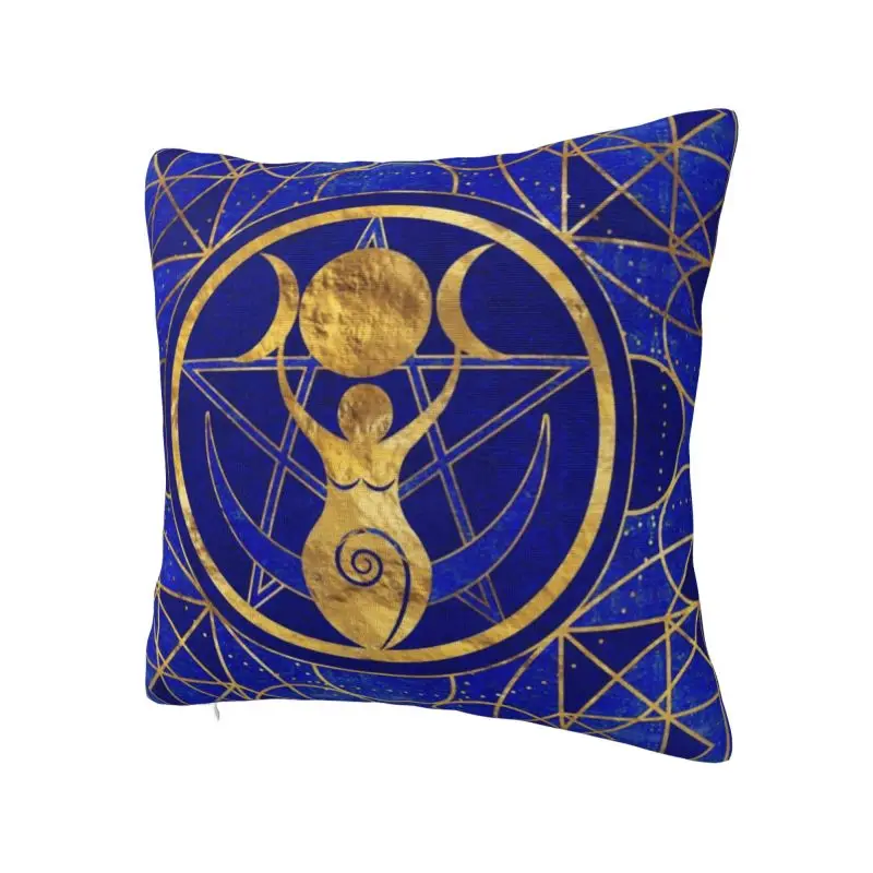 Triple Moon Goddess Pillow Covers Home Decoration Pentagram Magic Witch Witchcraft Modern Cushion Cover Square Pillowcase