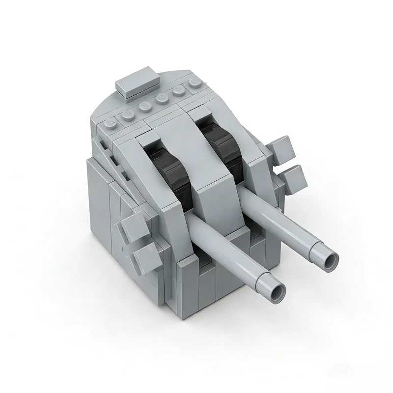 

162pcs MOC US Twin Mount 5 Naval Gun Model Building Blocks Christmas Gift Construction Creative Idea Education Brick Toys Kids