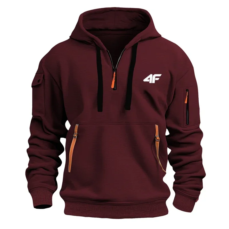 

Autumn and winter men's fashion trends: Printed pattern sportswear, loose and casual printed sportswear, comfortable fabric