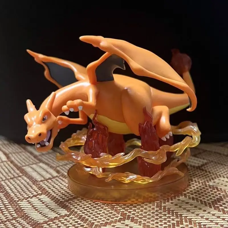 

Anime Pokemon Kawaii Cute Figure Charizard Charmander Flame Elf Figurine Toys Model Collection PVC Children Dolls Birthday Gift
