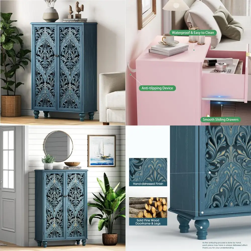 47" Tall Solid Wood… - image