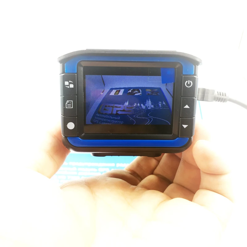 2025 سيارة داش كام مسجل 2.4 "كاميرا DVR VGR3-Plush 2 في 1 كاشف السيارة RD مسجل الإنجليزية أو اللغة الروسية تحديث الإصدار #3