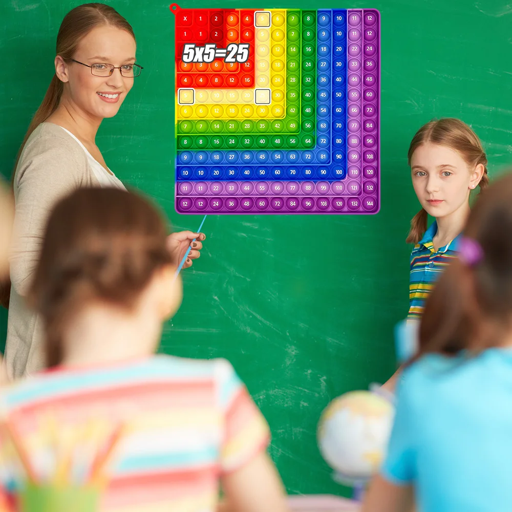 Math Games Multiplication Practice 12x12 Times Table Educational Fidget Toys, Interactive Numbers Learning Games Gifts for Kids