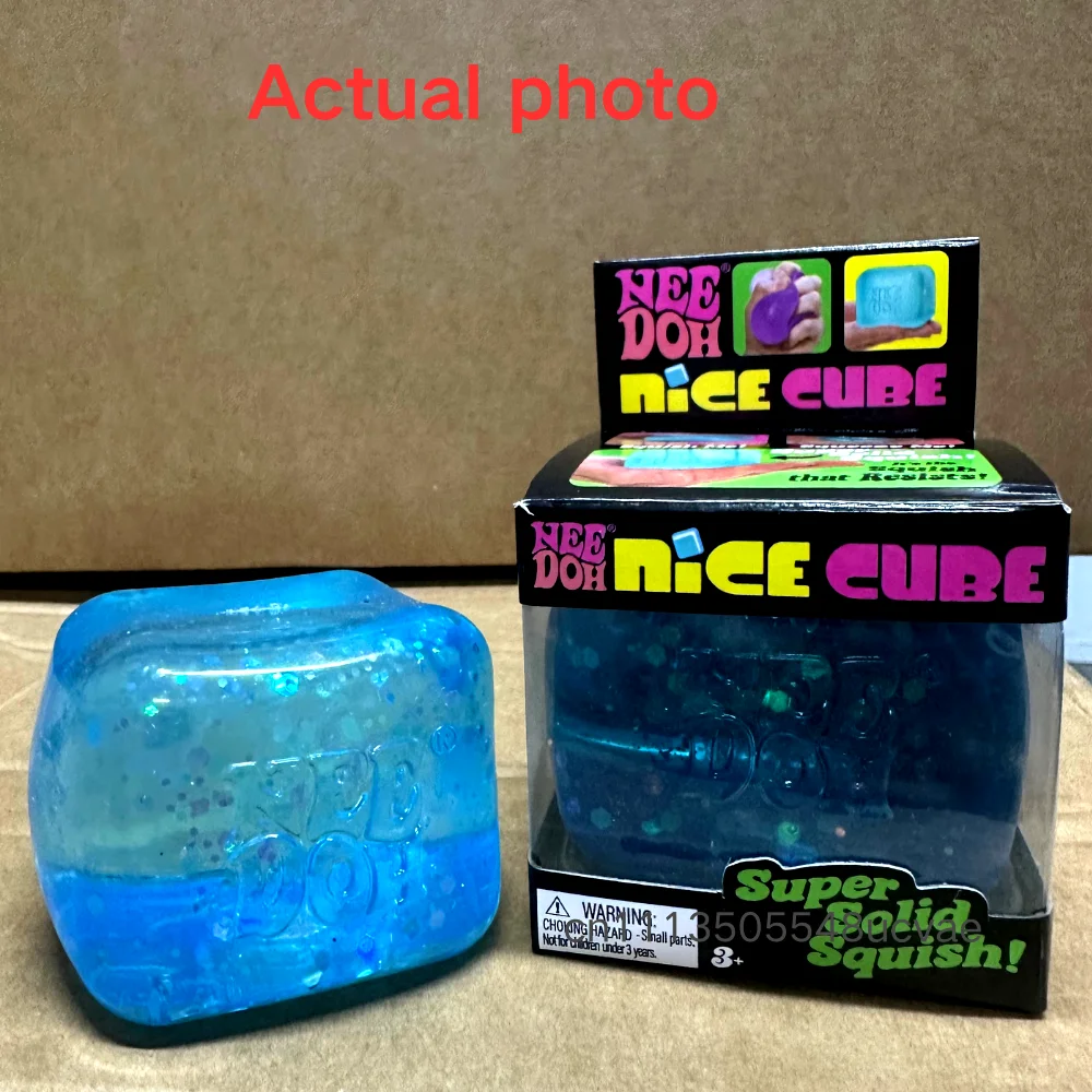 Trending Nee Doh Jellyfish & Cube Squish Toy, Soft Jelly Squeeze Stress Relief Fidget Toy, Sensory NeeDoh for Kids & Adults