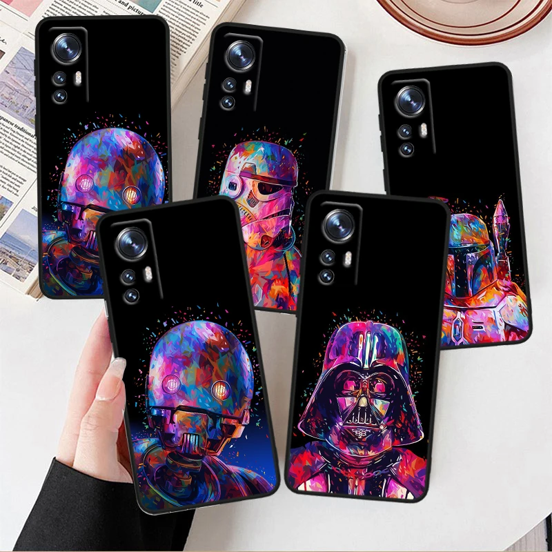 S-tar W-ars Dark Samurai For Xiaomi Mi Note 10T 10S 10 9T 9 SE 8 CC9E A3 5G Lite Pro Soft Silicone Black Phone Case