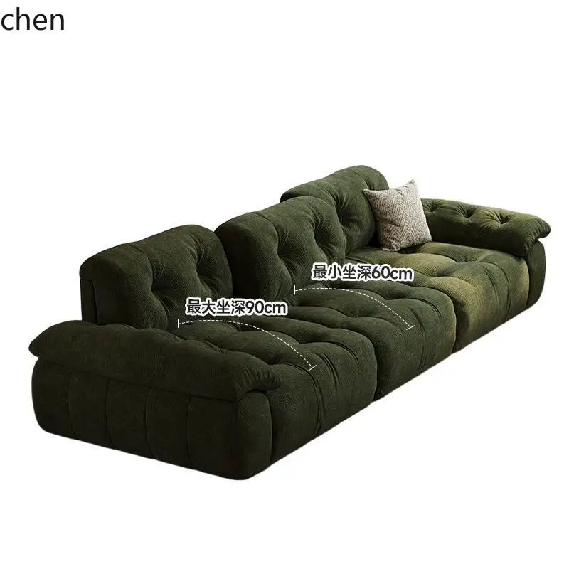YFY  Sofa Minimalist Living Room High Back Adjustable Seat Depth Sofa