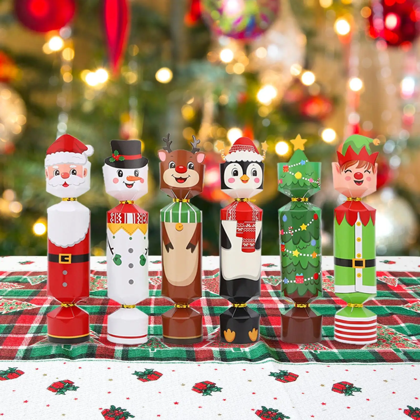 مفرقعات عيد الميلاد 24 قطعة من مفرقعات عيد الميلاد مع جوائز للبالغين، زينة للعطلات للعائلة والكبار والأولاد والبنات