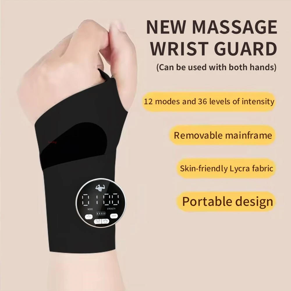 Beheiztes Handgelenk-Massagegerät zur Schmerzlinderung, Handmassagegerät für Sehnenentzündung, mit Knet- und Vibrationsfunktion, Smartes Heimgerät