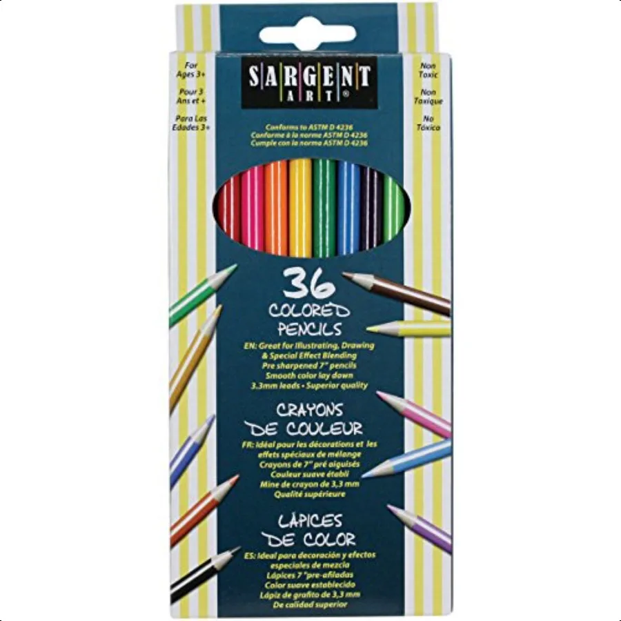 

Sargent Art 227236 36Count Assorted Colored Pencils