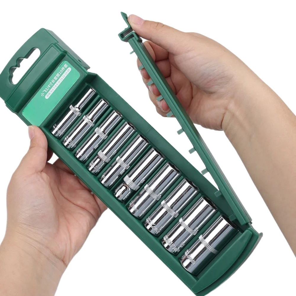 Imagem -02 - Encantar o Grupo Principal do Soquete da Chave 14 38 12 10 11 12 13 14 15 16 17 19 22 Longo Choque Chave Sockets Espelho para Ratchet