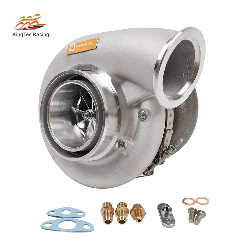 2026 Kingtec Universal 1.01AR Dual V Band G42 1450 Turbo with Ceramic Ball Bearing Billet Wheel for Turbocharger Upgrading