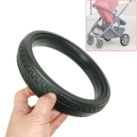 Stroller Rear Tire For Uppababy Cruz V2 Pushchair Back Wheel PU Tubeless Tyre Cover Wheel Casing Baby Buggy Replace Accessories