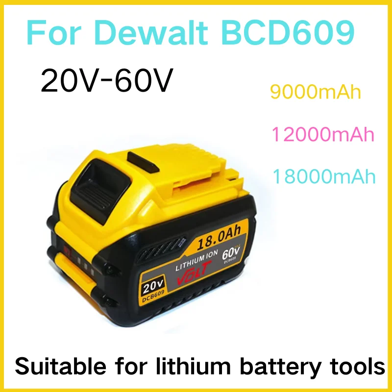 Original For DEWALT 20V For Flexvolt 20V/60V MAX DCB609 DCB547-XJ DCB205 DCB200 DCB182 DCB609-2 For Dewalt Lithium Ion Battery