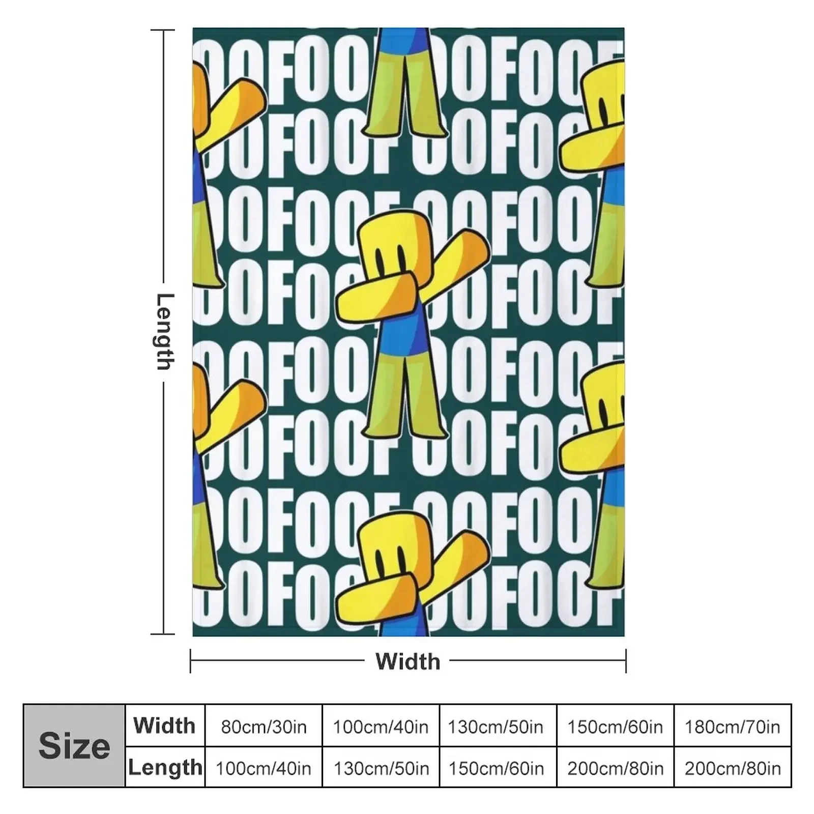 OOF Meme Dabbing Dab Gift Hand Drawn Noob Throw Blanket cosplay anime Luxury Brand Blankets