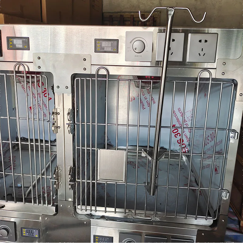 

Veterinary ICU Cage Stainless Steel Animal Cage Small Rabbit Cage Pet
