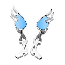 8mm 10mm Universal Chrome Billet Mirrors Flamed Stems 3D Flames For Harey And Other Motorcycles Mirror