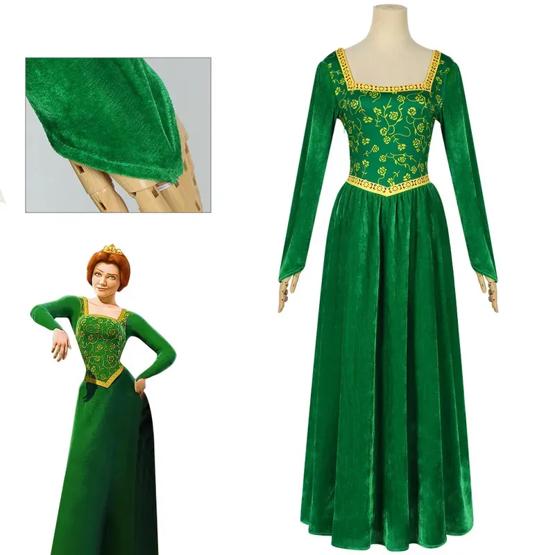 

Monster Shrek cos costume green dress C suit Fiona princess dress cosplay anime play