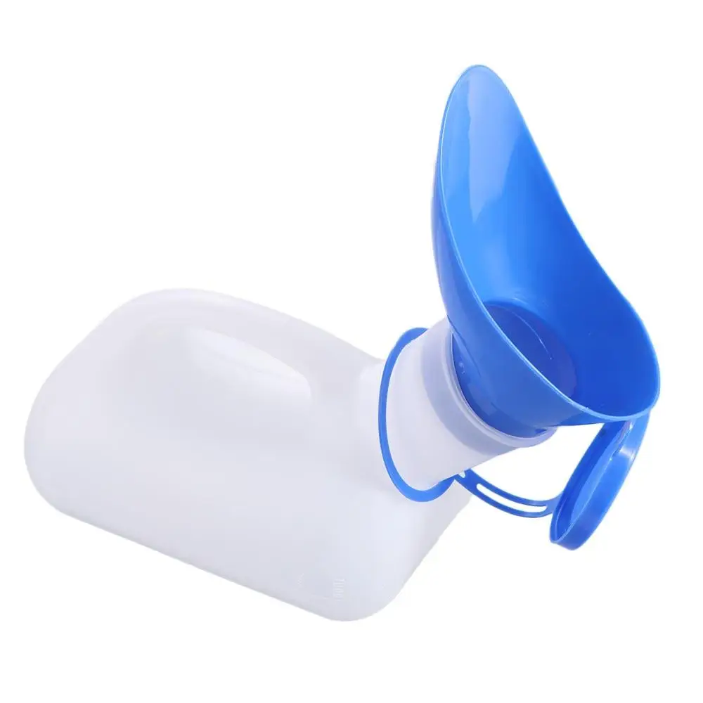 Camping Accessories 1000ml Mobile Toilet Pee Bottle Large Capacity Journey Urinal Plastic Reusable Car Urine Bottle Female Male